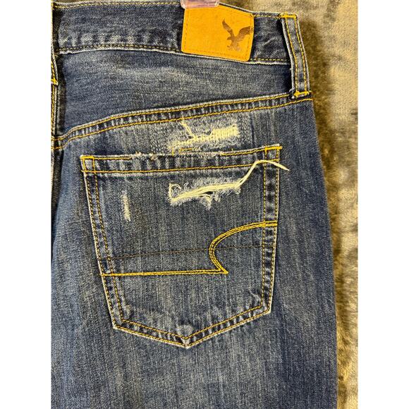NWT American Eagle Outfitters Vintage Hi-Rise Flare Button Fly Jeans Size 10 - Picture 13 of 14
